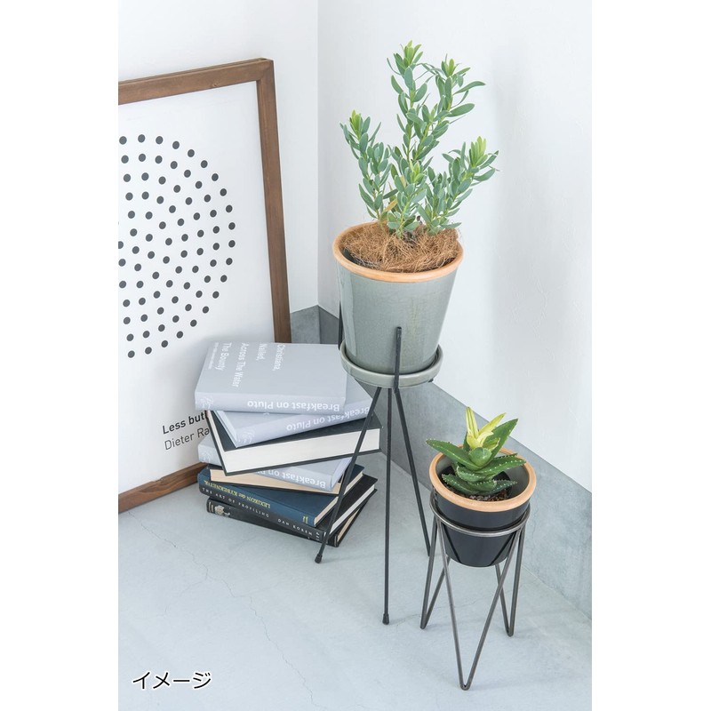 Posh Living 30731 Glossy Pot Moon Mist 4.9 x 3.9