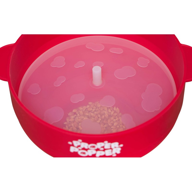 The Original Proper Popper Microwave Popcorn Popper, Silicone Popcorn Maker,