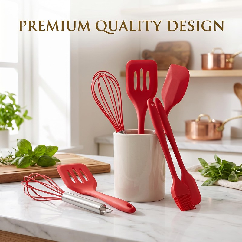 Elevate Your Baking Game with 5PC Mini Spatula Silicone -