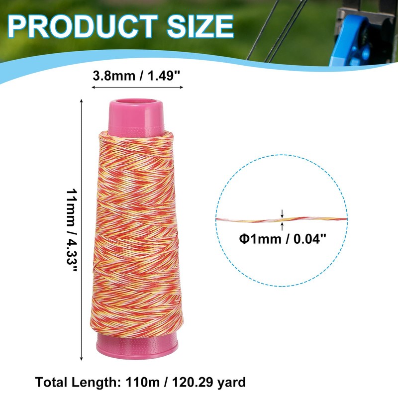 sourcing map Archery Recurve Bow String Serving Thread 120 Yard