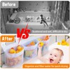 Bath Toy Storage Net with 3 Compartment Large Pockets &