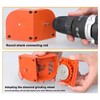 Drill Bit Grinding Sharpener Plastic Orange Effcient Versatile Electric Drill