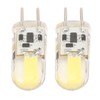 2PCS Silicone LED Light Bulb GY6.35 COB 1505 3W 12V