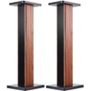 bimiti Wood Grain Speaker Stands 36 Inch Universal Floor Speaker