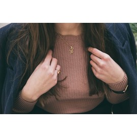 Ice on Fire Jewelry 10k Gold Initial Pendant