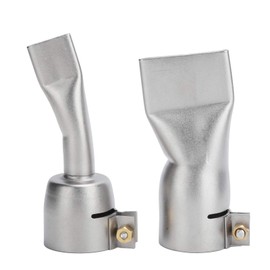 Pack of 2 Flat Welding Nozzles, Welding Gun, Flat Nozzle, 20 mm Small Tip + 40 mm Large Tip for Welding Tool, Stainless Steel, Precise Welding Work with Heat Gun, Welding Nozzle