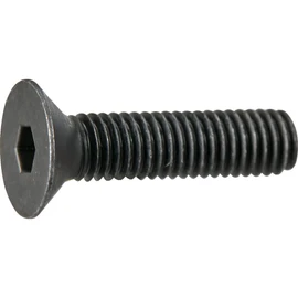 Trusco Y808-0625 Hex Socket Countersunk Bolt, Black Dyed, Full Thread, M6 x 25, Pack of 10, Small Quantity