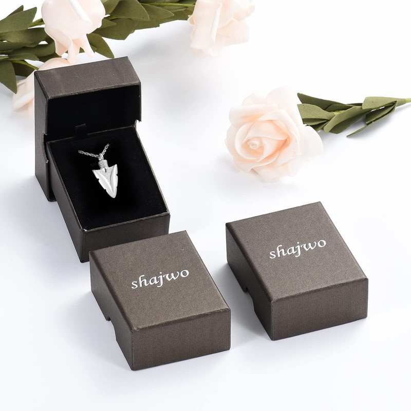 shajwo Cremation Jewelry Arrowhead Urn Necklace for Ashes for Women