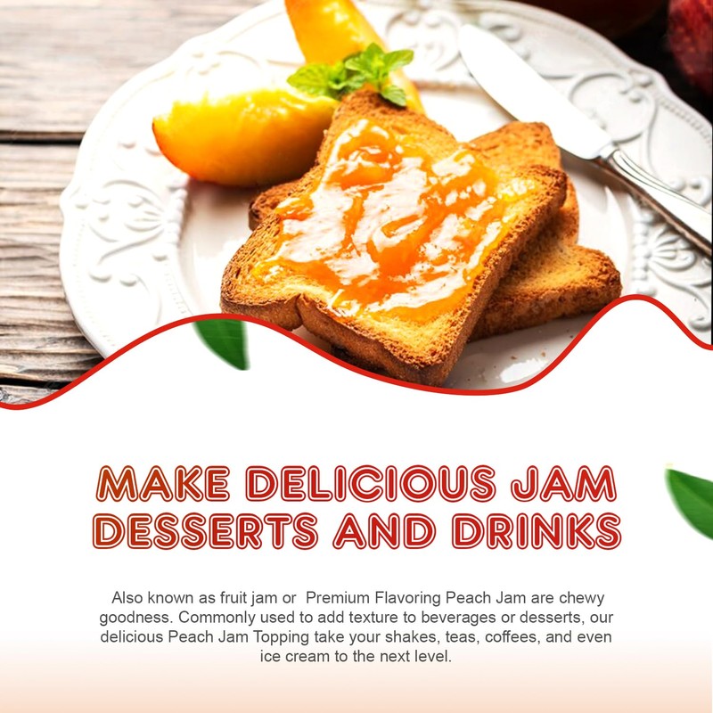 Fanale Premium Flavoring Jam for Bubble Tea | Peach Flavor