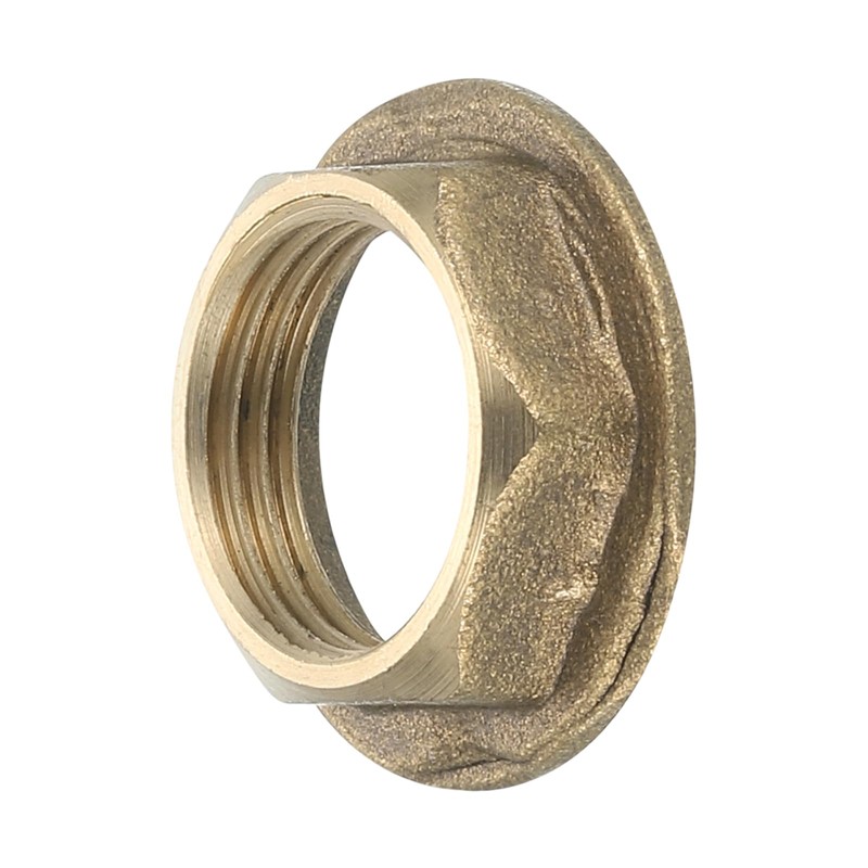 sourcing map G3/8 Pipe Fitting Hex Flange Lock Nut Locknut