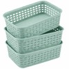 3 Pack Plastic Storage Baskets