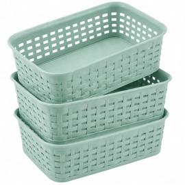 3 Pack Plastic Storage Baskets