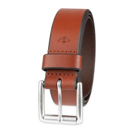 Dockers Men's Casual Leather Belt - 100% Soft Top Grain Genuine Leather Strap with Classic Prong Buckle, Tan,30