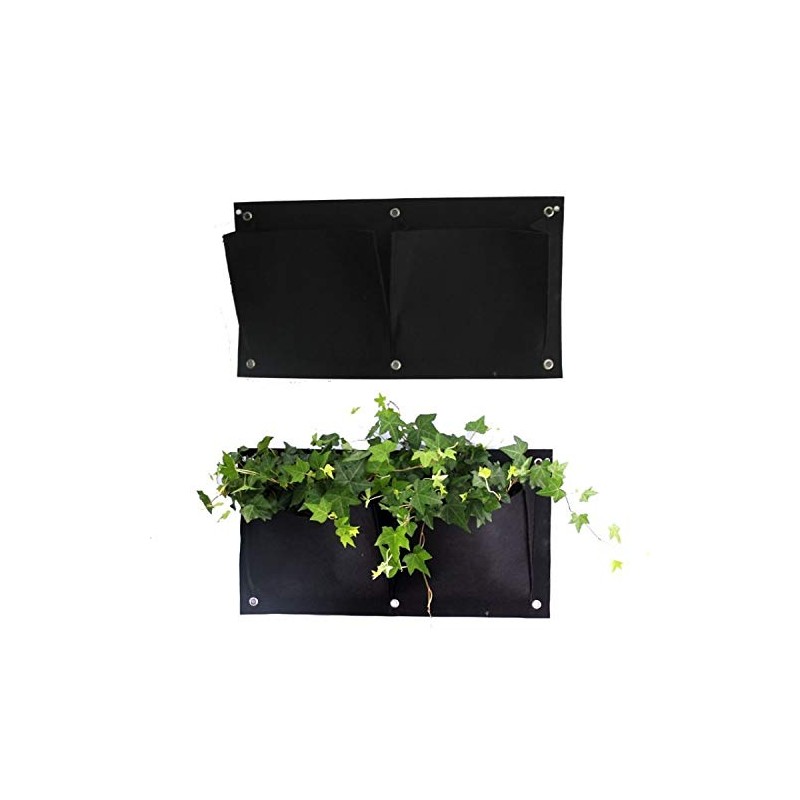 tooloflife Wall Hanging Planter Bags Plant Bag Flower Bag Black