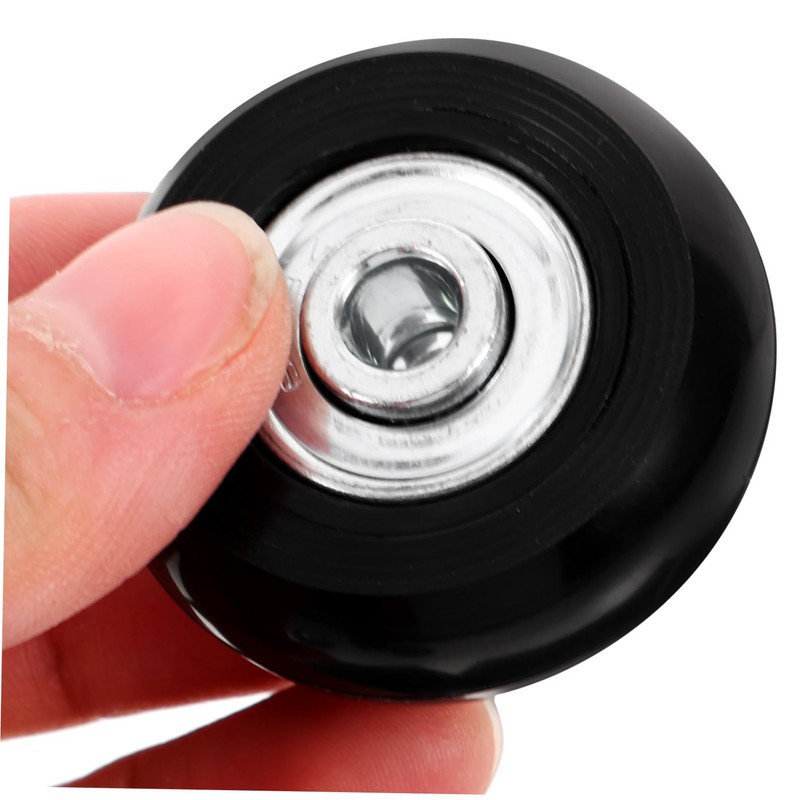 ULTECHNOVO 1set Pu Silent Rubber Replacement Wheels for Suitcases Noise