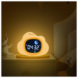 Digital Sunrise Alarm Clock with White Noise Machine – Night Light with Wake-Up & Sleep Alarm – 9 Colour Mood Sleep Trainer, 6 Soothing Sounds, Adjustable 6 Brightness & Volume Levels