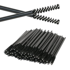 100 PCS Mascara Wands - GOOOA Disposable Eyelash Mascara Brushes Wands Applicator Makeup Kits - Black