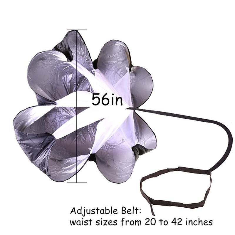 Running Parachute,56 Inch Speed Parachute Resistance Parachute Speed Training Parachute