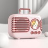 Cute Retro Bluetooth Speaker Mini Luggage Mini Speaker Creative Vintage