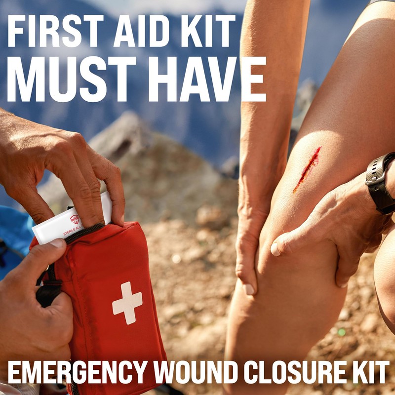 Emergency Wound Closure Strips - 11pk - 2 Types Easy
