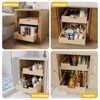 Pull Out Cabinet Organizer, 20''W×21''D×16''H Soft Close Slide Out Wooden