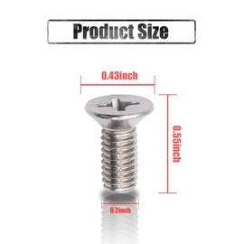 8 PCS Braking Disc Rotor Screws Kit, Stainless Front Rear Braking Set Bolts, Suitable for Honda Acura Hyundai and Kia Models Best Alternative to Mazda (Silver)