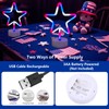4th of July Decorations Patriotic LED Neon Star Lights with