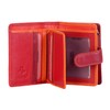 VISCONTI Leather Rainbow Collection BALI Purse RFID blocking RB40 Red
