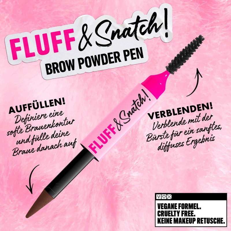 NYX Professional Makeup, Fluff & Snatch Brow Powder Pen Cream-to-Powder