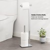 Torre & Tagus 29" Chrome Free Standing Toilet Paper Holder