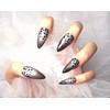 [In-store special discount]Geek chic black leopard print magnetic gel handmade
