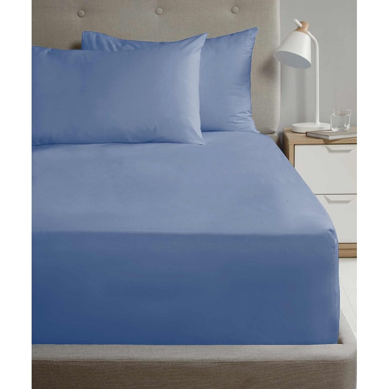 Rapport Home King Size Fitted Sheet Extra Deep 40cm Depth