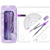 WUSJCOF Geometry Set Compass and Accessories for Primary and Secondary