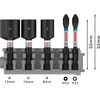 Bosch Professional 5-Piece Screwdriver Bit and Socket Set (Impact Control,