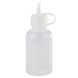 APS 93226 Mini Set of 4 Squeeze Bottles with Screw Cap and Cap, Diameter 3.5 x 9.5 cm, 0.05 Litres