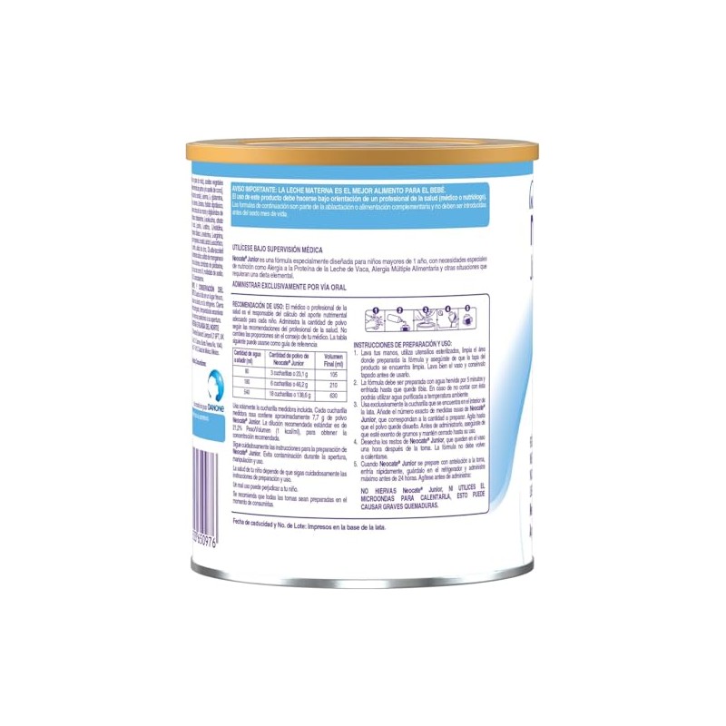 Neocate Junior Fórmula No Láctea 400 g