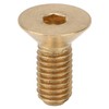 50Pcs Flat Hex Socket Screw M3 Pure Copper Countersunk Head