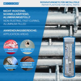 WEICON Repair Stick Aluminium | 2-Component Special Adhesive Epoxy Resin for Fast and rustproof Repairs of Metal Parts | Industrial Grade (4oz (115g))