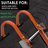 2 Pack Heavy Duty Roof Ladder Hook with Wheel,Extension Ladder