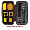 FERCAISH 1 Piece Microphone Bag, EVA Dual Microphone Bag, Microphone