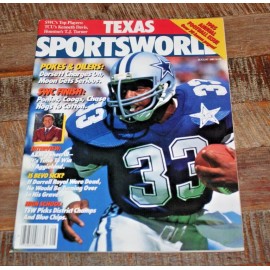 August 1985 Texas Sportsworld Magazine, Annual Football Issue, Turner, Dorsett