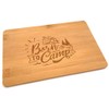 Samunshi® Wooden Board with Engraving Born to Camp Camping Bamboo