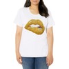 Gold Lips Biting Lipstick Makeup T-Shirt