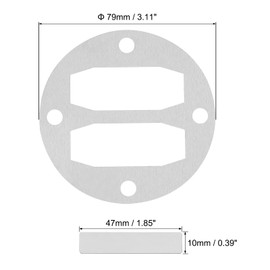 PATIKIL Central Pneumatic Compressor Parts 3 Set Replace Cargo Air Compressor Head Gasket Kit Pipe Valve Replacement