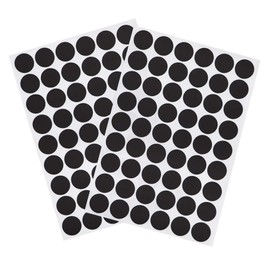 VictorsHome Self-Adhesive Screw Hole Stickers PVC Cover Caps Dustproof for Wooden Furniture Cabinet 21mm 2 Sheets/108 Pcs Light Oak