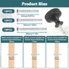 sdhiiolp 10 Pcs Cabinet Knobs Matte Black Metal Round Knurled