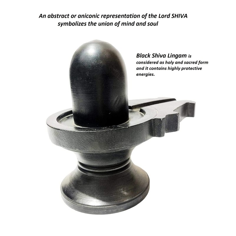 athizay black shivling 6 cm Made in Banaras Shiva Lingam
