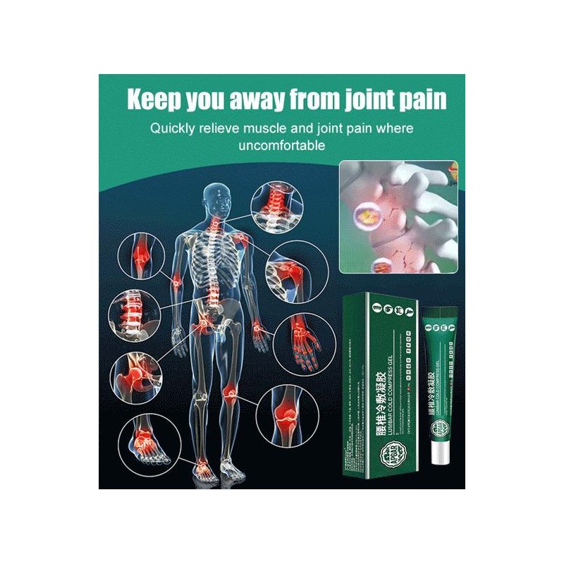 Lumbar Spine Relief Cooling Compress Gel for Soothing Comfort -