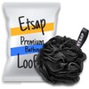 ETSAP premium Bathing Round Loofah for Men and Women (BLACK