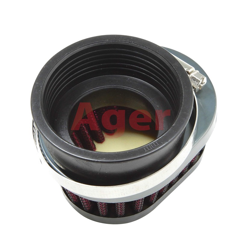Ager Oval Power Filter Short Gun Meta x Red 54mm